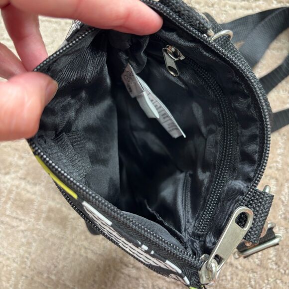 Disney Parks Mickey Mouse Crossbody Bag Purse Black Colorful Pockets Card Holder - Picture 5 of 9